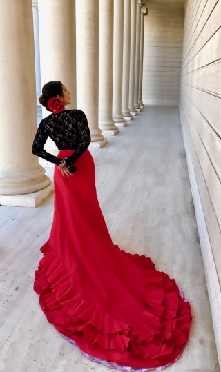Traci in flamenco dress