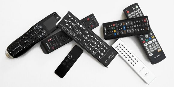 Stack of remotes